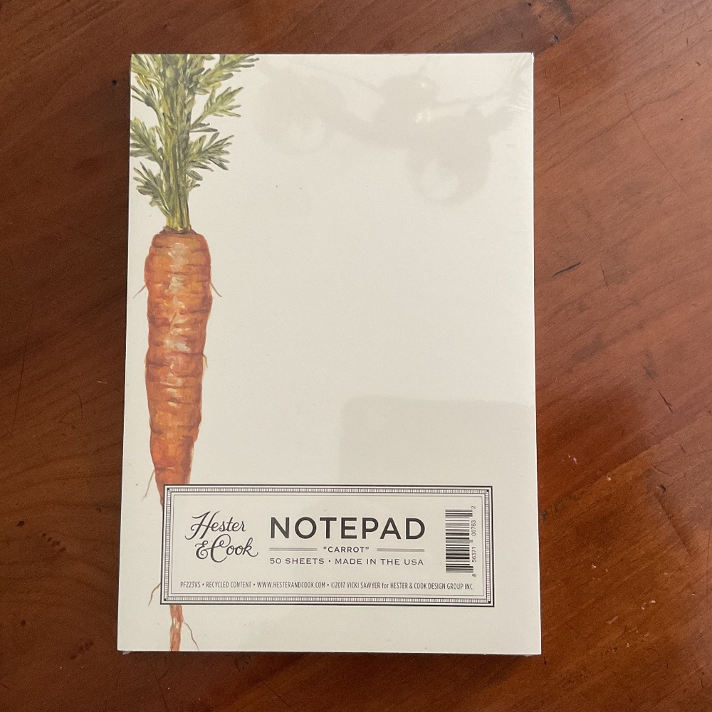 Hester and Cook notepad